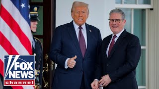 Trump holds bilateral meeting with UK PM Keir Starmer [upl. by Noryk]