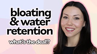 BLOATING amp WATER RETENTION before your period Heres Why  What To Do About It [upl. by Anetsirk845]