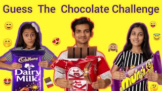 Guess the chocolate challenge with brother and sister  funny challenge [upl. by Mcnalley]