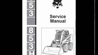 Bobcat 853 and 853H SkidSteer Loader Service Manual [upl. by Eetak]