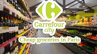 Carrefour City Paris Full Tour  Food Prices  Grocery Shopping in France [upl. by Kamillah]