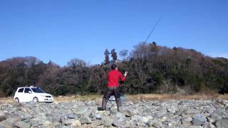 Casting Test  Penn Prevail Surf Casting Rod [upl. by Lillith]