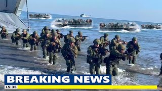 Hundreds of US Navy Landing Craft Air Cushions LCAC transports Marines that shocked China [upl. by Iilek713]