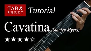 Cavatina  Guitar Lesson  TAB [upl. by Tila361]