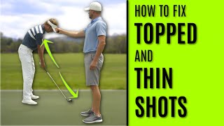 GOLF How To Fix Topped And Thin Shots  Three Sure Fire Fixes [upl. by Becka]