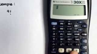 Calculating factorials using the TI30X IIS calculator [upl. by Lerrehs931]