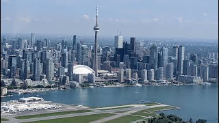 Approach and Landing at Toronto City Center CYTZ Billy Bishop Airport in the Piper 140 [upl. by Sirej]