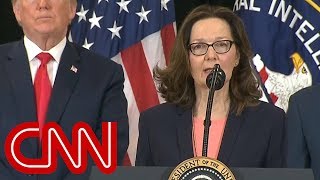 Gina Haspel swornin as first female CIA director [upl. by Ayrad]