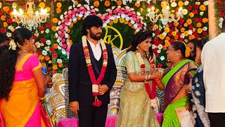 Serial actress vasanthi krishnan marriage and reception video  bigg Boss vasanthi vasanthi [upl. by Annaicul]