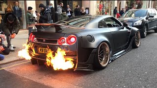 Best Of Nissan GTR Cars 2022 Sound Exhaust Flames amp Accelerations R33 R34 Skyline R35 Nismo [upl. by Swann]