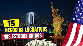 15 Ideias de Negócios nos ESTADOS UNIDOS com Pouco Dinheiro [upl. by Atteirneh]