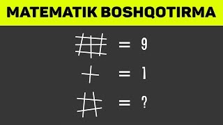 Matematik boshqotirma  Математик бошкотирма [upl. by Noevad]