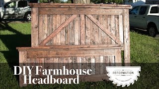 Farmhouse Headboard  DIY  How to [upl. by Assenab917]