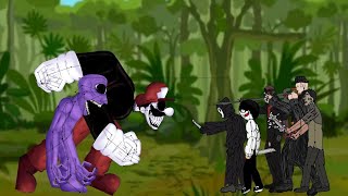 Pillar chase vs savini jasonjasonleatherfacejeffghostfacetyrant animation drawing cartoon 2 [upl. by Endora]