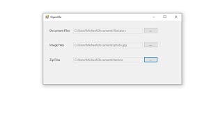 How to use OpenFileDialog control  TxtJpgZip Vbnet [upl. by Eirlav]