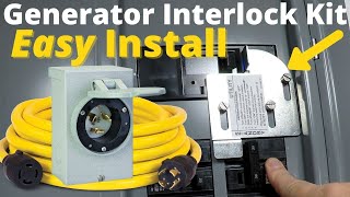 Home Generator Interlock Kit Installation  EASY [upl. by Lamraj619]