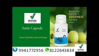 Vestige Amla Capsules  Its Benifits and Usage along with Dosage  English [upl. by Laith230]