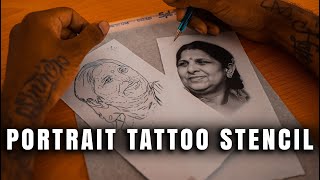 Applying Tattoo Stencil on skin  TUTORIAL Jindrich Uher [upl. by Mureil]