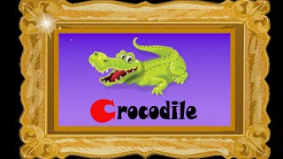 Kidslandtv  Learn English Words Crocodile Jigsaw Puzzles [upl. by Ecienahs]