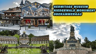 Hermitage Museum Bayreuth Niederwald monument Oberammergau Germany [upl. by Amimej]