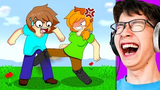 Reacting to Ultimate Minecraft Cartoons Funny Anime [upl. by Libna]