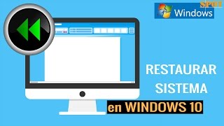 Restaurar sistema en Windows 10 [upl. by Lucchesi]