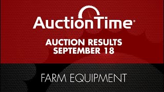 Farm Equipment Auction Results  September 18 2024 [upl. by Juliann]