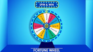 Create a Wheel of Fortune in PowerPoint  Spinning name selector in PowerPoint  Free Download [upl. by Newra837]