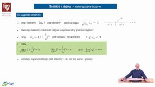 odc 5 Granice ciągów  wykorzystanie liczby e [upl. by Pembrook]