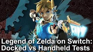 Zelda Breath of the Wild  Switch Docked vs Undocked Comparison  FrameRate Test [upl. by Azzil]