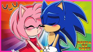 SONIC AND AMY KISS Sonic and Amys Second Date [upl. by Lonee]