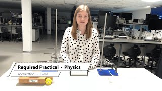 GCSE Physics Required Practical  Newtons Second Law  Calculating Acceleration using Light Gates [upl. by Nnadroj]