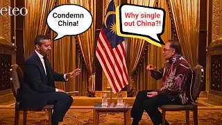 Watch Western Propaganda Tries to Get Through Malaysian PM [upl. by Lelah]