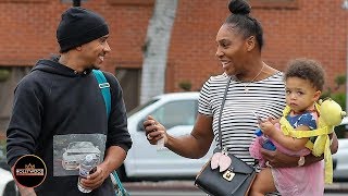 Serena Williams and Lewis Hamilton Bump into Each Other at LA Jewelry Store [upl. by Neuberger]