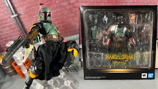 SH Figuarts Boba Fett from Star Wars The Mandalorian Action Figure Review [upl. by Ainna525]