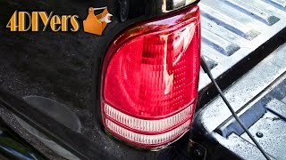 How to Polish Faded Hazy or Scratched Tail Lights [upl. by Annahsor]