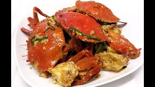 薑蔥炒蟹  如何劏蟹 Fry Crab with Ginger and green Onion【20無限】 [upl. by Weixel]