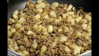 Carne molida con papasGround beef with potato [upl. by Okiam708]