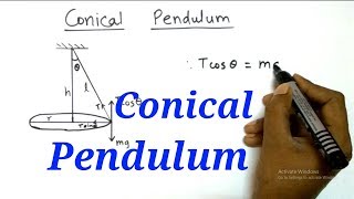 Conical Pendulum  Derivation amp Numericals  Physics  HSC12th Science [upl. by Hteboj]