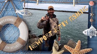 Jetty Fishing Newport Part 1 How to bait and tackle [upl. by Akciret]