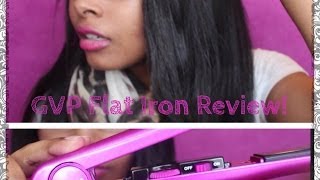 GVP Flat Iron Review On 16 Month Transitioning Hair [upl. by Nosemyaj]