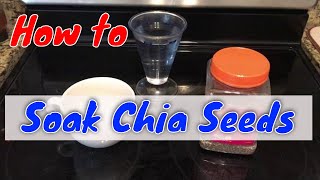 How to Soak Chia Seeds in Water Coconut or Almond Milk  Overnight or Before Eating Weight Loss [upl. by Bender]