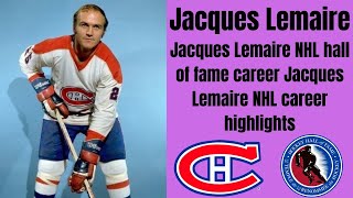 Jacques Lemaire NHL hall of fame career highlights [upl. by Ez60]