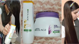 Matrix Biolage Smooth Proof Shampoo amp Hair MaskReview And Full DemoProffessional HairCare Routine [upl. by Aleakcim]