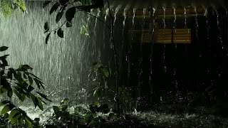 Deep Sleep Instantly With Heavy Rain On Roof amp Thunder  Relaxing Rain Sounds For Sleep Meditation [upl. by Valdas]