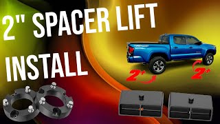 Toyota Tacoma Lift Install  Alternative Front Install Method [upl. by Ennahteb]