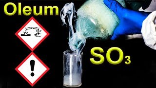 Oleum Sulfur trioxide SO3 Chemical reactions [upl. by Lledyl]