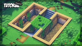 CASA SUBTERRANEA no MINECRAFT  TUTORIAL [upl. by Justis]