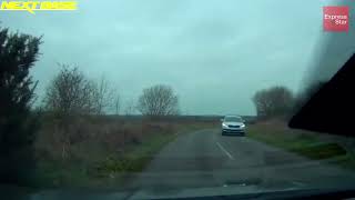 Dashcam footage of the Kingswinford plane crash on Doctors Lane [upl. by Nwahsear]