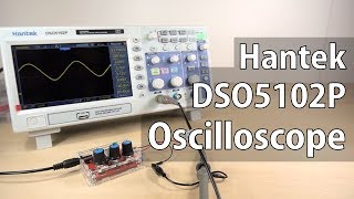 Review Hantek DSO5102P Digital Storage Oscilloscope DSO [upl. by Aifoz]